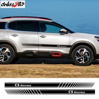 for citroen c5 aircross sport stripes stickers car door side skirt decor vinyl decals auto styling body exterior accessories