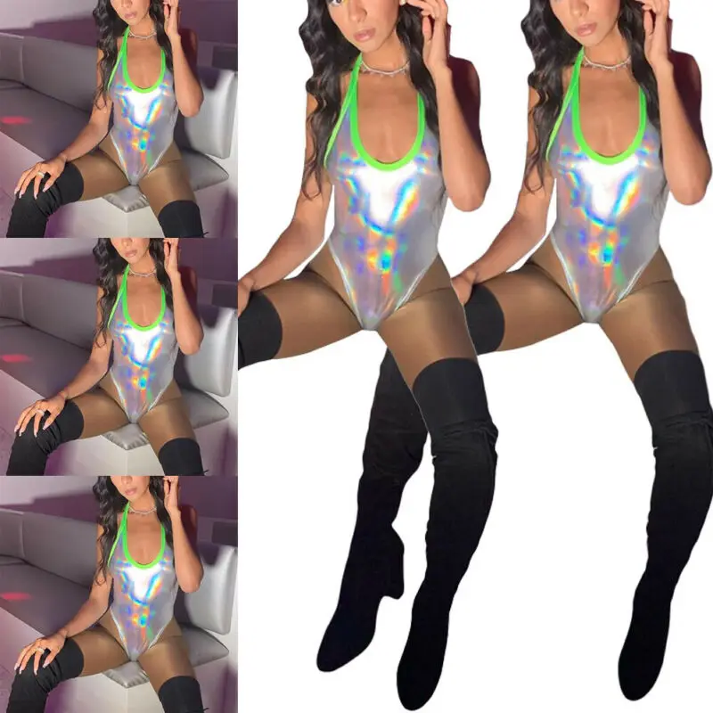 Женский сплошной купальник с глубоким V-образным вырезом купальник-монокини