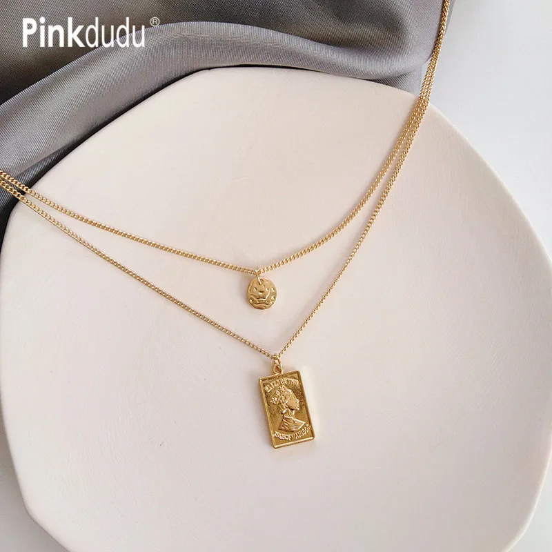 Модная металлическая текстура Pinkdudu в стиле ретро красивый крутой уличный чокер