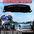 Коврик для приборной панели для Hyundai Grand Starex 2007-2019, бархатный чехол для автомобильной приборной панели, Черные Блоки, пылесос, шум, автомобильные аксессуары