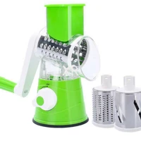 multifunctional vegetable cutter potato cucumber shredding hand rotating household three in one slice grater kitchen accessory