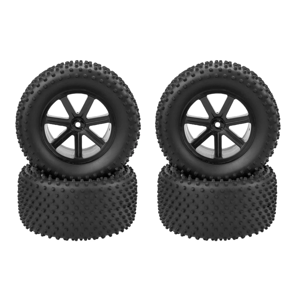 

4Pcs 1/10 Short Course Truck Tire Tyres 12mm Hex Fit for HPI Kyosho RC Model Car