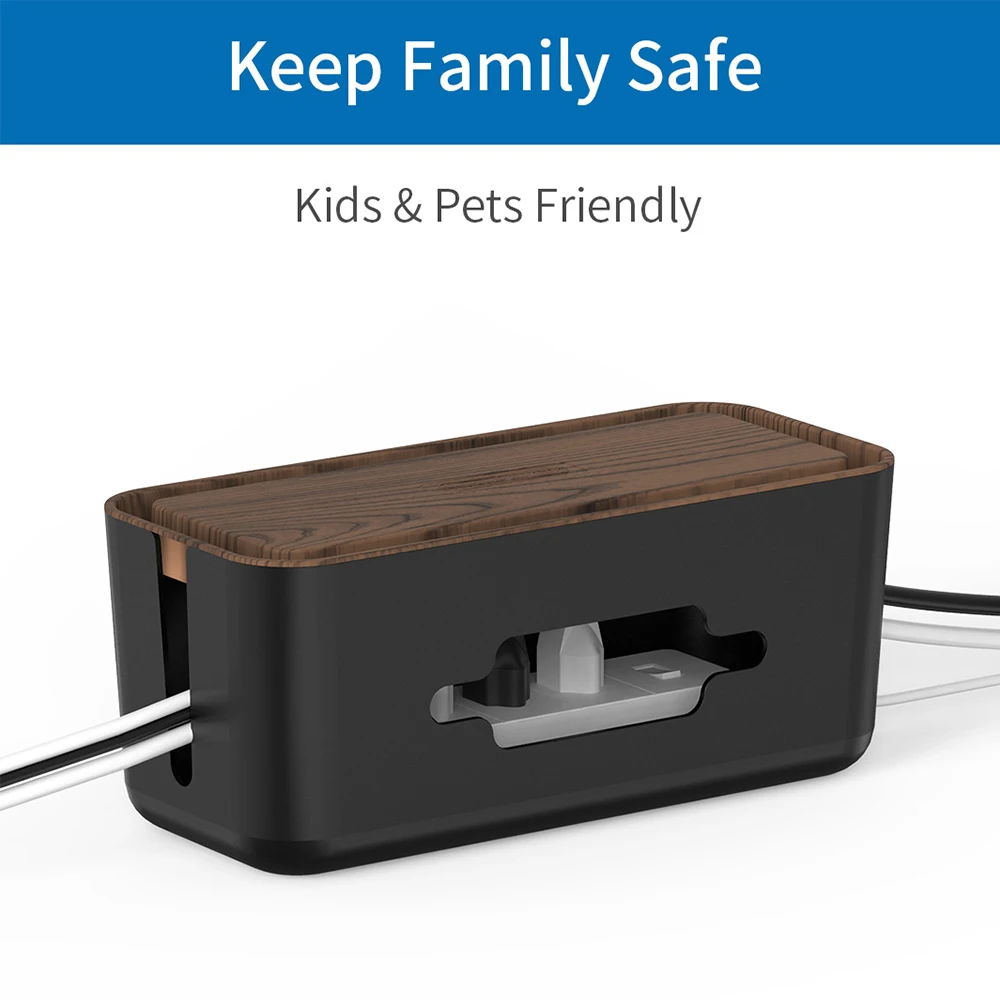 Блок управления кабелями питания NTON пластиковый ящик для хранения кабеля с