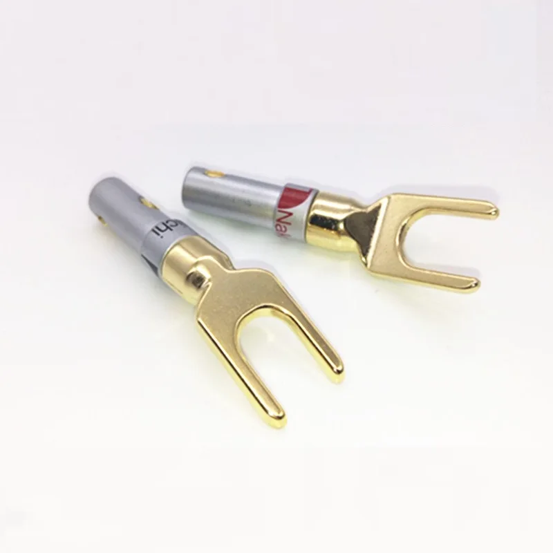 Штепсельная вилка типа &quotбанан&quot U &quot&quot Y &quotмедный материал позолоченный