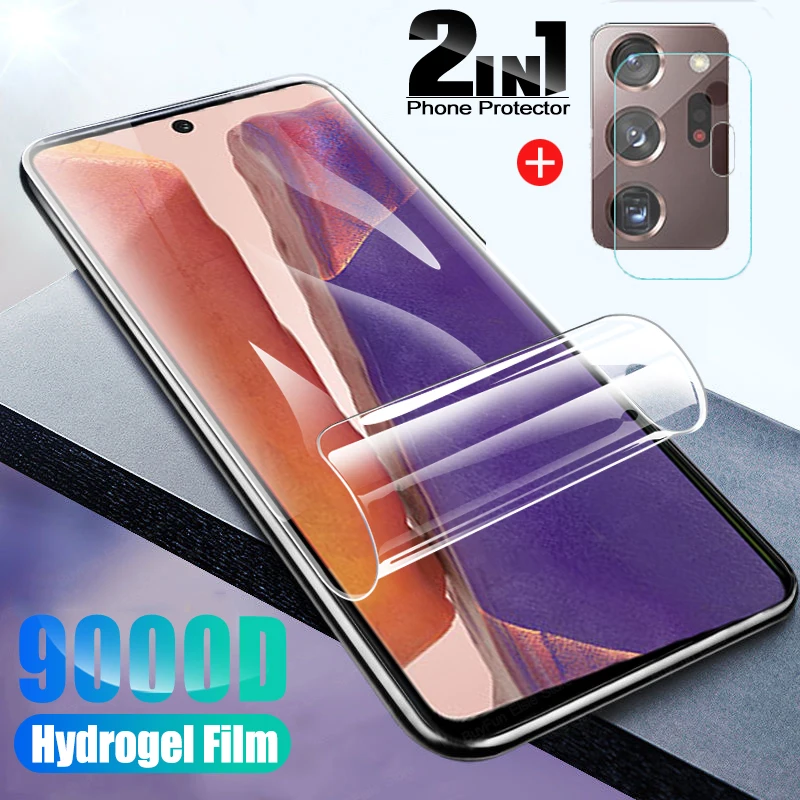 

Гидрогелевая пленка 2 в 1 для камеры Samsung Note 20 и защиты экрана для Galaxy Note20 Note 20, ультратонкая защитная пленка, не стекло