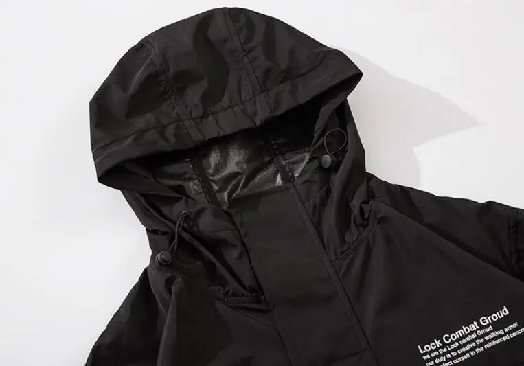 

2021 Black Cargo Jackets Coats Men Streetwear Tactical Function Pullover Harajuku Multi-pocket Hoody Windbreaker Coats w1690