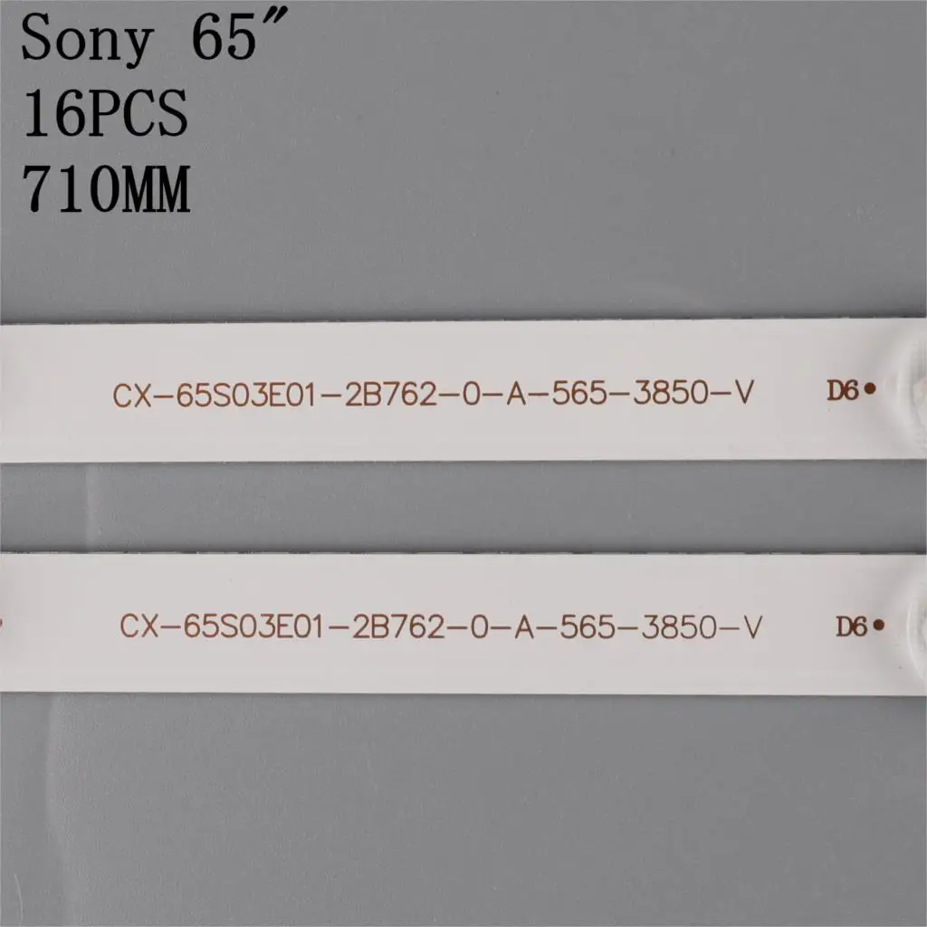 100% New 16pcs/Kit LED strips for SONY 65 TV KDL65W855C KDL65W855 KDL 65W855 KDL 65W850 T650HVF05 650TV02-V3 CX-65S03E01
