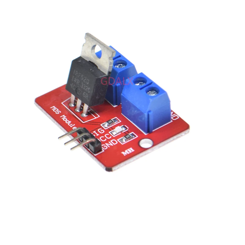 Верхняя кнопка Mosfet 0-24 В стандартный модуль IRF520 для Arduino MCU ARM Raspberry pi - купить по