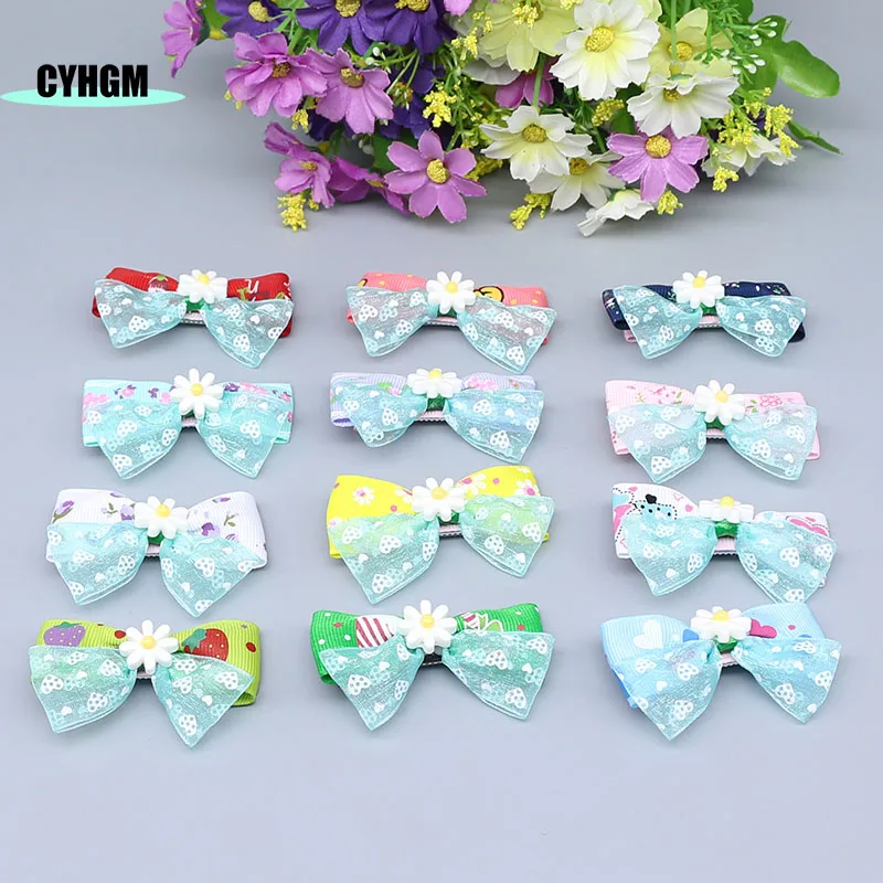 Оптовая продажа шелковые заколки для волос девочек Ленточные Заколки Головные