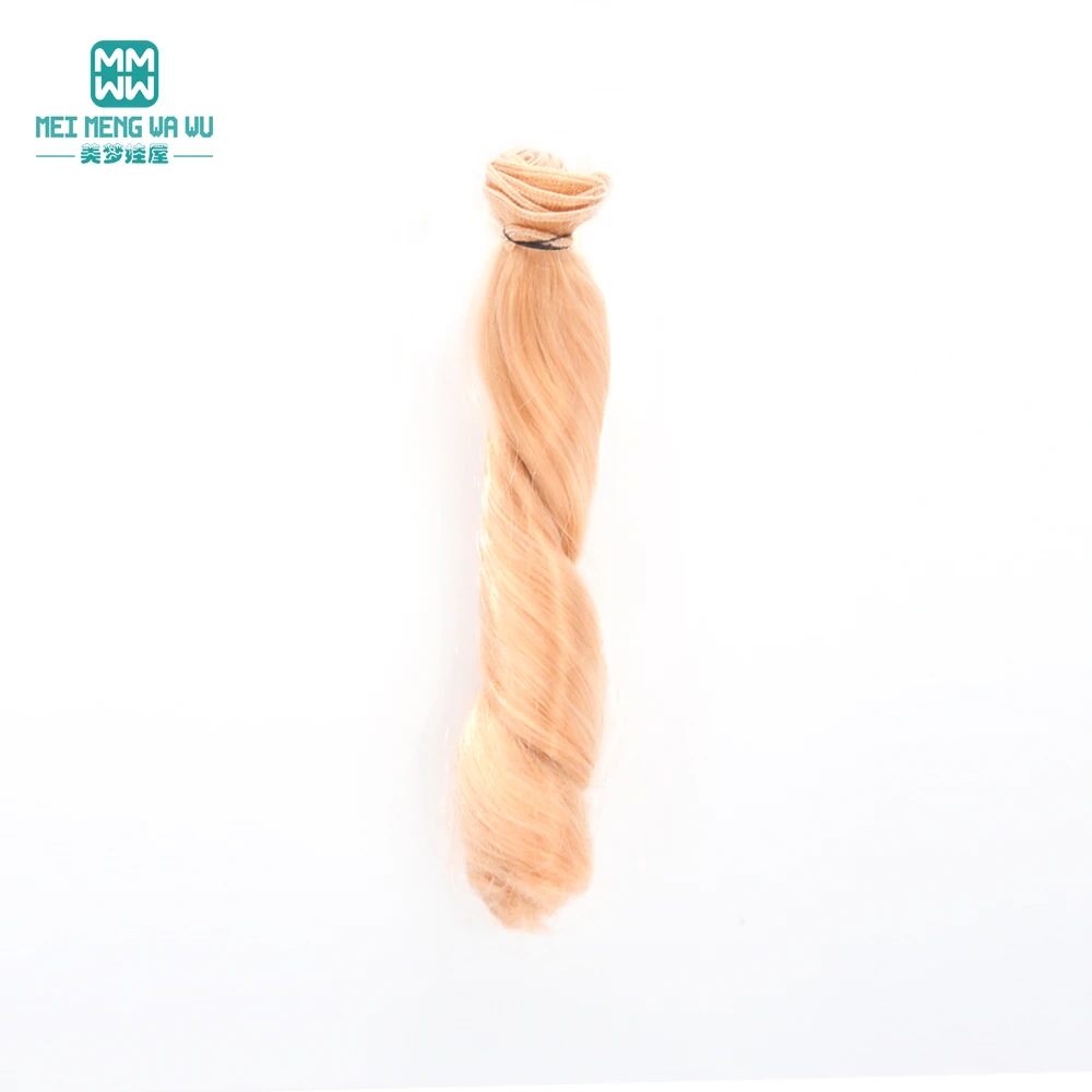 1 шт. парики для куклы 15 см * 100 подходит шарнирной 1/3 1/4 волосы натуральные завитки