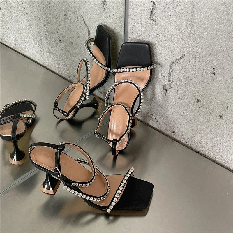 

2021 new Rhinestone stilettos with thin heels