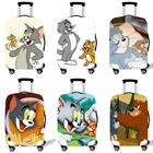 Эластичный Защитный чехол для багажа, чехол для костюма, защитный чехол, чехлы для чемоданов на колесиках, аксессуары для путешествий с 3D рисунком кота, T12343