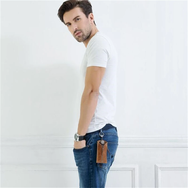 Модные кошельки для ключей от автомобиля мужской держатель органайзер женский