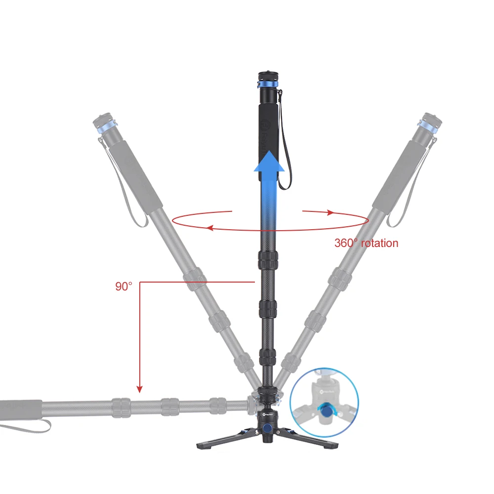 Гибкий монопод FeiyuTech для камеры кронштейн трубка 1/4 дюйма винтовое крепление Canon