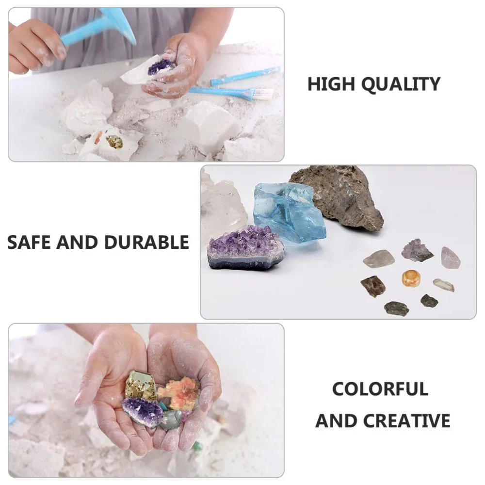 

1 Set Children Natural Mineral Digging Mineral Stone Excavating