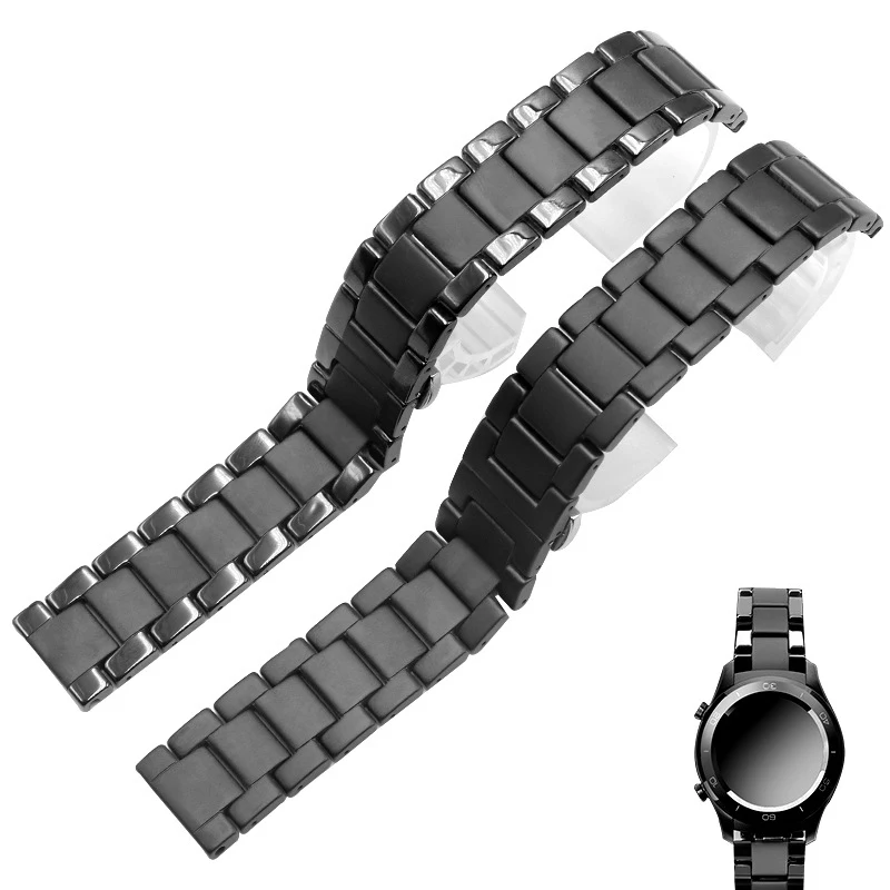 Ceramics watchband for Huawei GT2 GT strap glory magic dream with metal ceramic smart sports watch watch2 Pro bracelet  42 / 46m