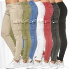 Размера плюс новые модные женские джинсы с высокой талией, обтягивающие брюки для девочек повседневные джинсы джинсовые штаны для женщин брюки карго длинные брюки-карандаши