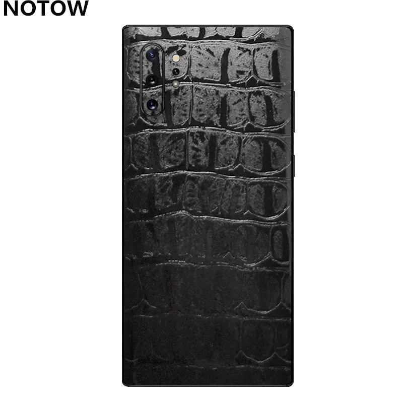 Crocodile striae Наклейка NOTOW из крокодиловой кожи ПВХ защитная пленка для samsung Galaxy Note10/Note10plus/A50/A70 - Цвет: Crocodile striae