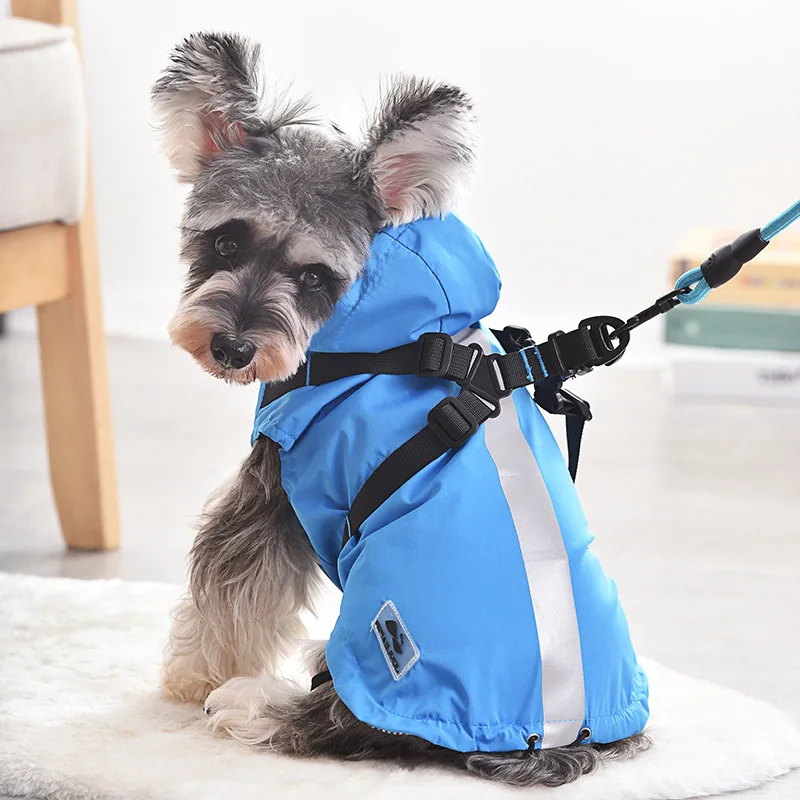 

Small Dog Raincoat Dog Waterproof Coat Jacket Winter Pet Outfit Garment Puppy Costumes Yorkshire Pomeranian Schnauzer Clothes