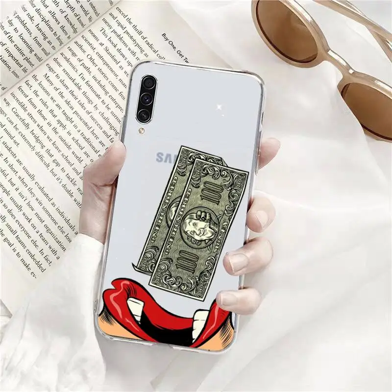 

us Big Money 100 Dollars Phone Case Transparent for Samsung s9 s10 s20 Huawei honor P20 P30 P40 xiaomi note mi 8 9 pro lite plus