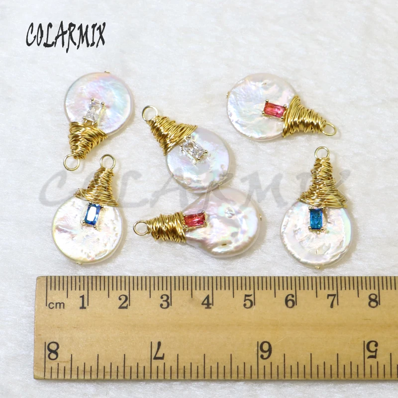 Бусины из циркония и жемчуга для ювелирных изделий 10 шт. | Украшения аксессуары