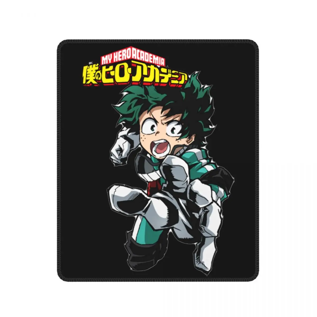 

My Hero Academia Deku Creative Mouse Pad with Locking Edge Mouse Mats Rubber PC Table Decoration Cover