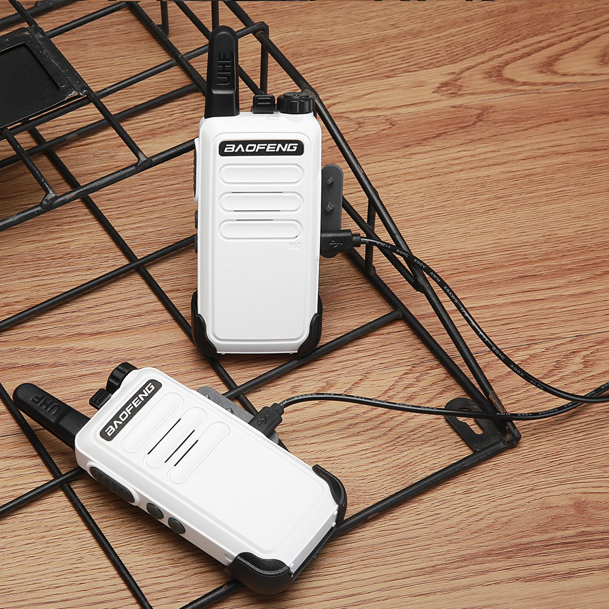 4 шт. портативная мини рация Baofeng 400 470 МГц UHF двусторонняя с USB зарядкой|Рации| |