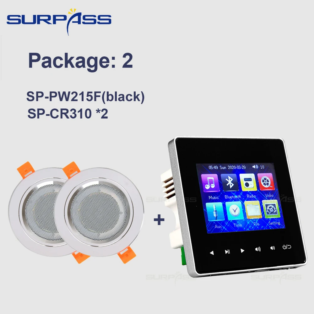 Настенный мини усилитель с Bluetooth Fm Hi Fi для домашнего кинотеатра|Усилители