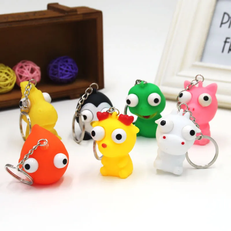

1pcs Eyeball Doll Toy Ball Funny Toy Balls Mixed Bouncy Ball Solid Floating Child Rubber Ball Pinball Toys