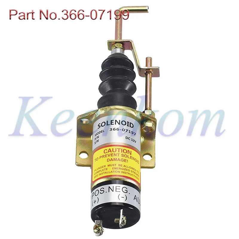 

New Fuel Solenoid Valve 12V 366-07199 For Lister Petter LPW LPWS LPWT Engine