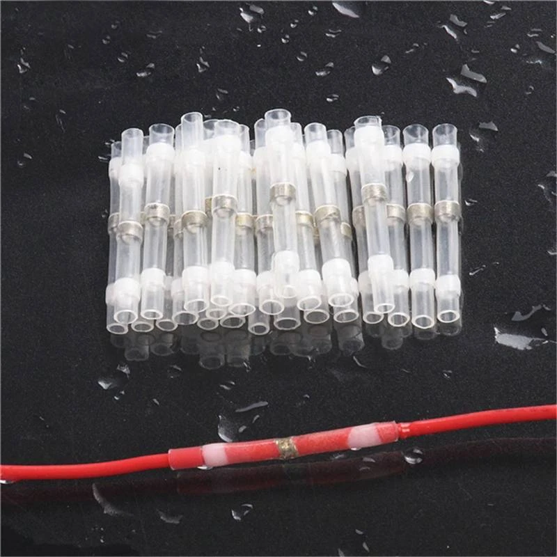 50 шт. припоя уплотнительная Втулка соединения клеммы термоусадки