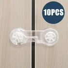 10 шт.компл., прозрачные замки для дверей шкафов, холодильников и ящиков