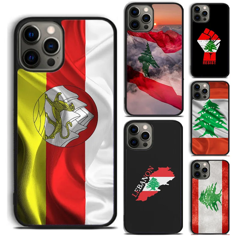 Чехол для телефона с ливанским флагом для Apple 5 6 7 8 Plus X XR XS SE2020 iPhone 14 11 12 13 mini Pro Max Galaxy S21 S22 ultra
