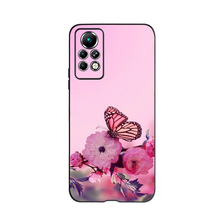 Чехол для Infinix Note 11 Pro из тонкого мягкого силикона стильный телефонный чехол Note11 Coque 6,95 дюйма.