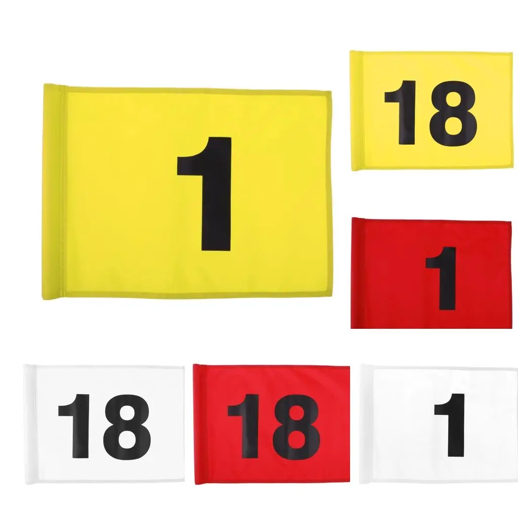 

Пронумерованный Профессиональный нейлоновый флаг для гольфа, зеленый флаг для практики на заднем дворе