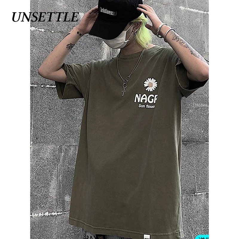UNSETTLE 2020SS летняя Мужская/Женская Harajuku футболка в стиле хип-хоп с забавным принтом