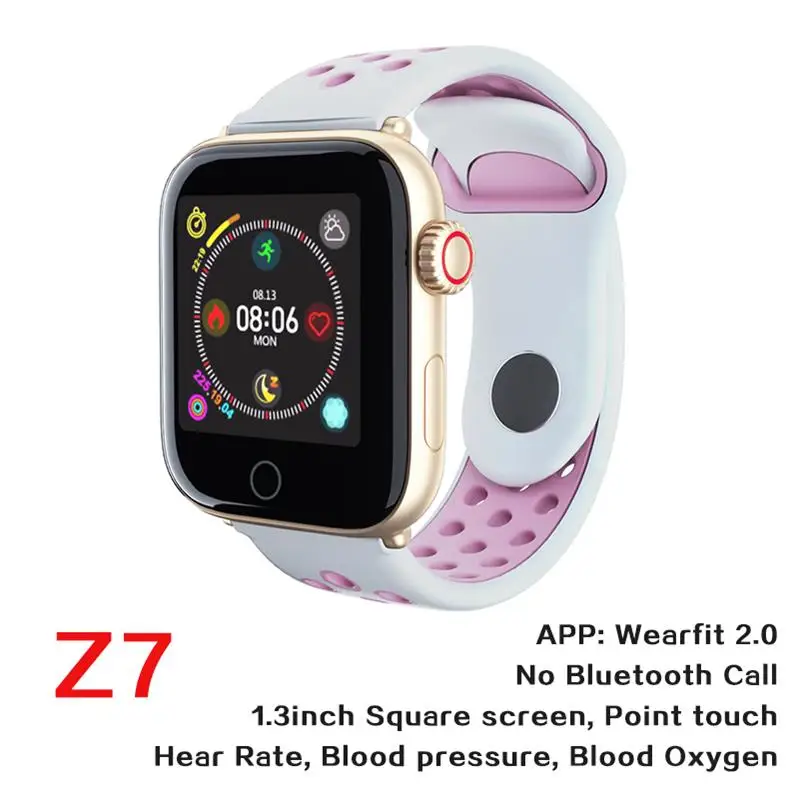 Z7 Gold and Pink 696 Z7 умный Браслет контроль артериального давления контроль качества сна мультиспортивный режим многофункциональный браслет - Цвет: Z7 Gold and Pink