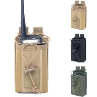 tactical walkie talkie bag outdoor multifunctional molle tools pouch for army combat sports hunting camouflage accessory bag