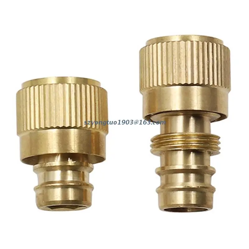 

Быстроразъемный садовый шланг P82C, фитинги из твердой латуни с резьбой, не протекающий водяной шланг, легкое подключение, трубка для стираль...