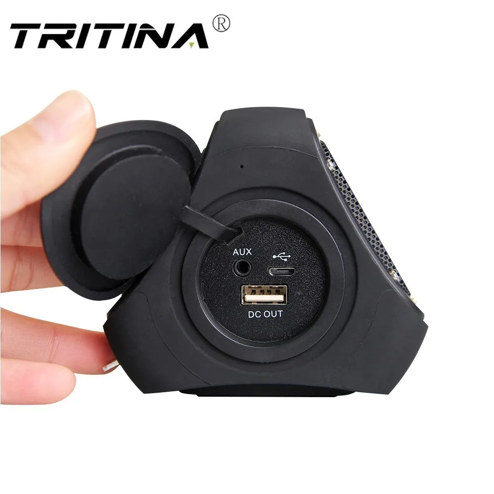 Tritina портативный Bluetooth динамик с микрофоном водонепроницаемый Душ встроенный