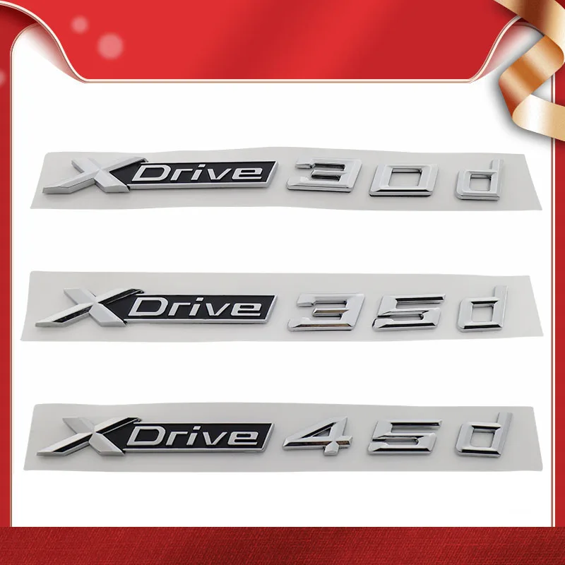 3D Премиум XDrive X Drive 30d 35d 45d для X1 X3 X5 X6 E83 E84 F25 F26 наклейка на крыло заднюю крышку