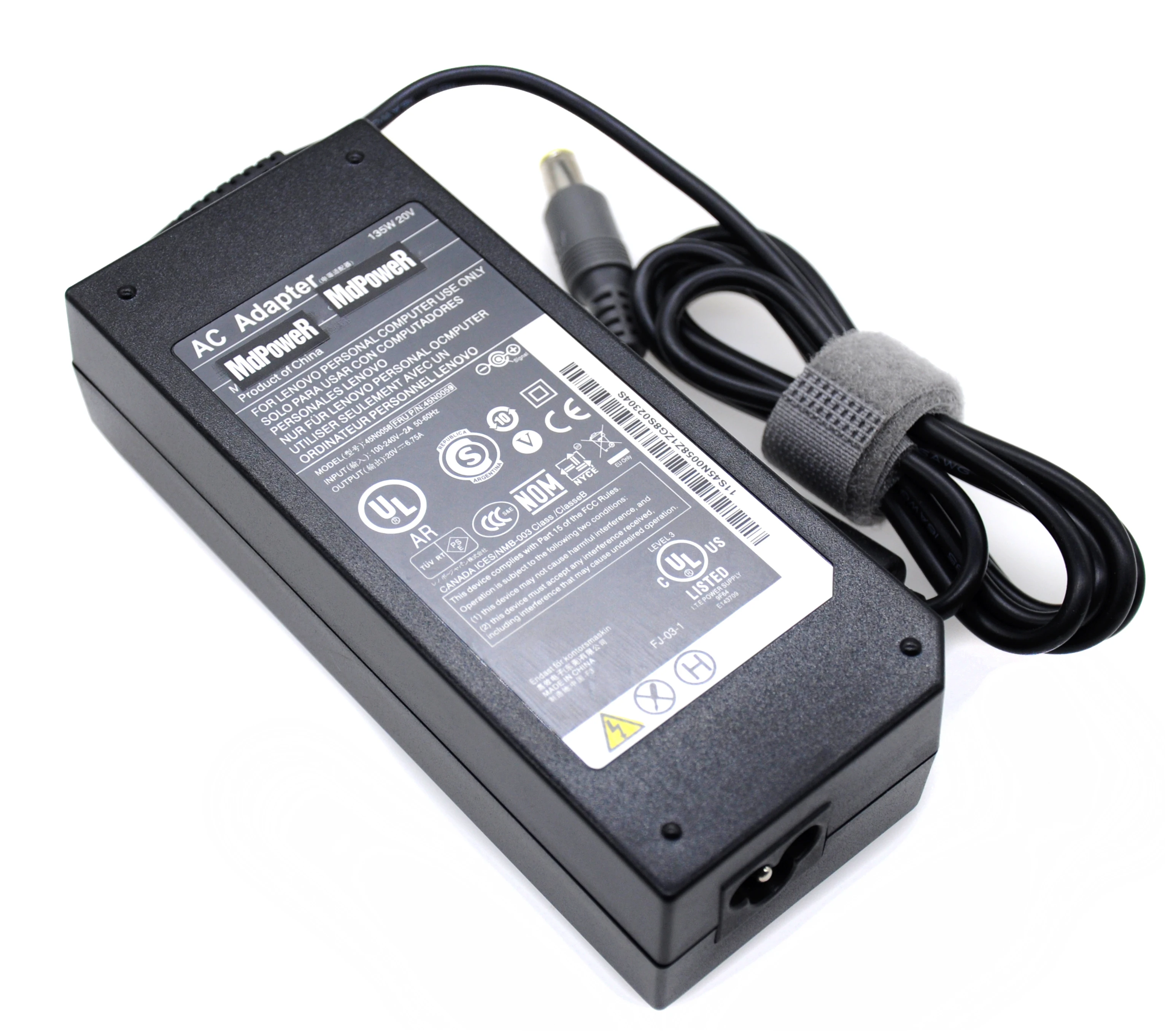 

Original 20V 6.75A 135W Laptop AC Adapter Charger FOR Lenovo ThinkPad T520 T520i T530 W520 W530 45N0058 45N0055 45N0059