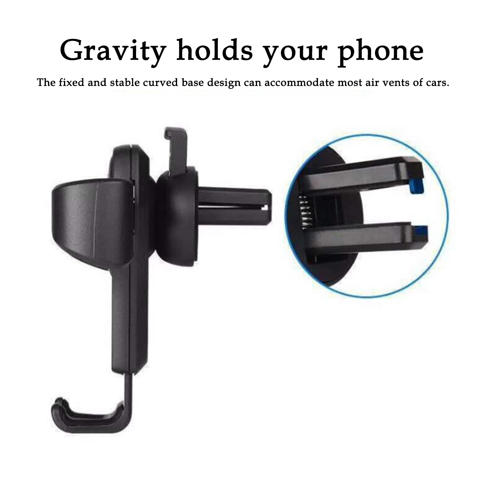 

Car Phone Holder Simple Leather Gravity Phone Holder Air Vent Mount Car Navigation Bracket Car Interior Auto Accessories