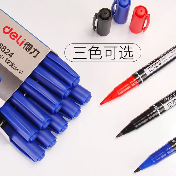 12 шт./лот Перманентный маркер с наконечником водонепроницаемый масляными