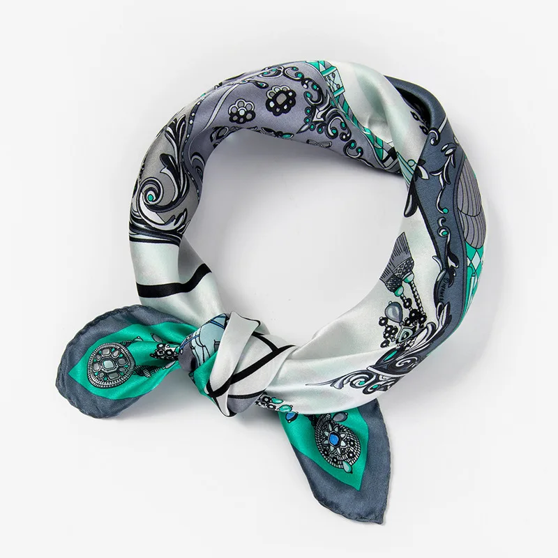 

New 2020 Women Scarf Brand 100% Real Silk Scarves For Ladies Foulard Pashmina Shawls And Wraps Soft Bandana Hijab Poncho