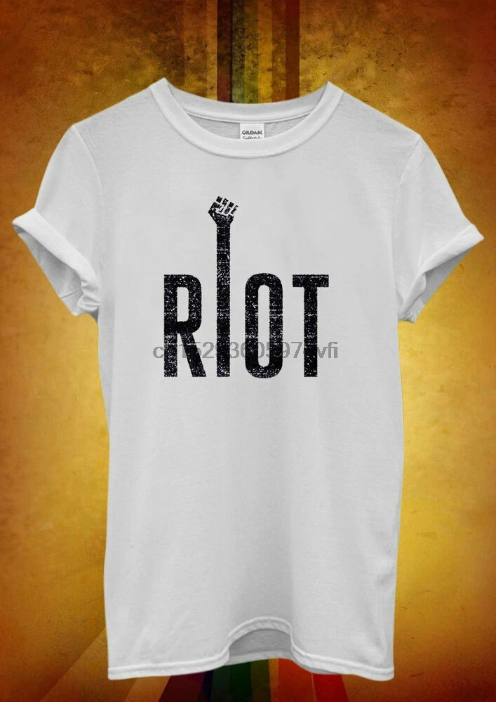 Райот протест остановить мир крутой хипстер Мужчины Женщины Унисекс T майка Топ