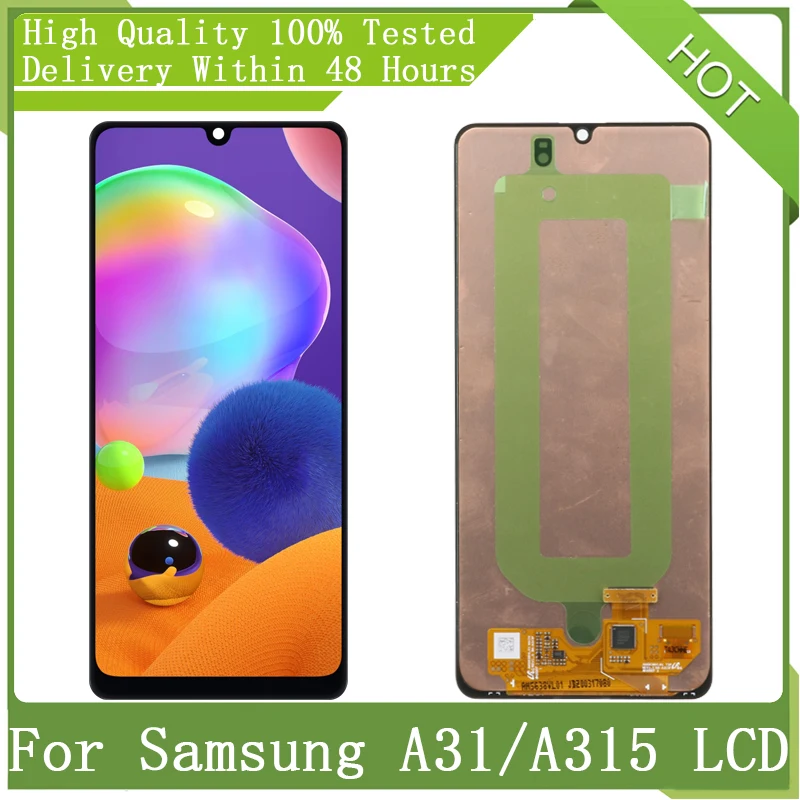 ЖК дисплей с дигитайзером сенсорного экрана для SAMSUNG 6 4 дюйма A31 A315 A315F Super AMOLED