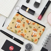 new funny animal cartoon canvas coin purse women kids zipper wallet small mini bag case pouch holder retro money bags gifts
