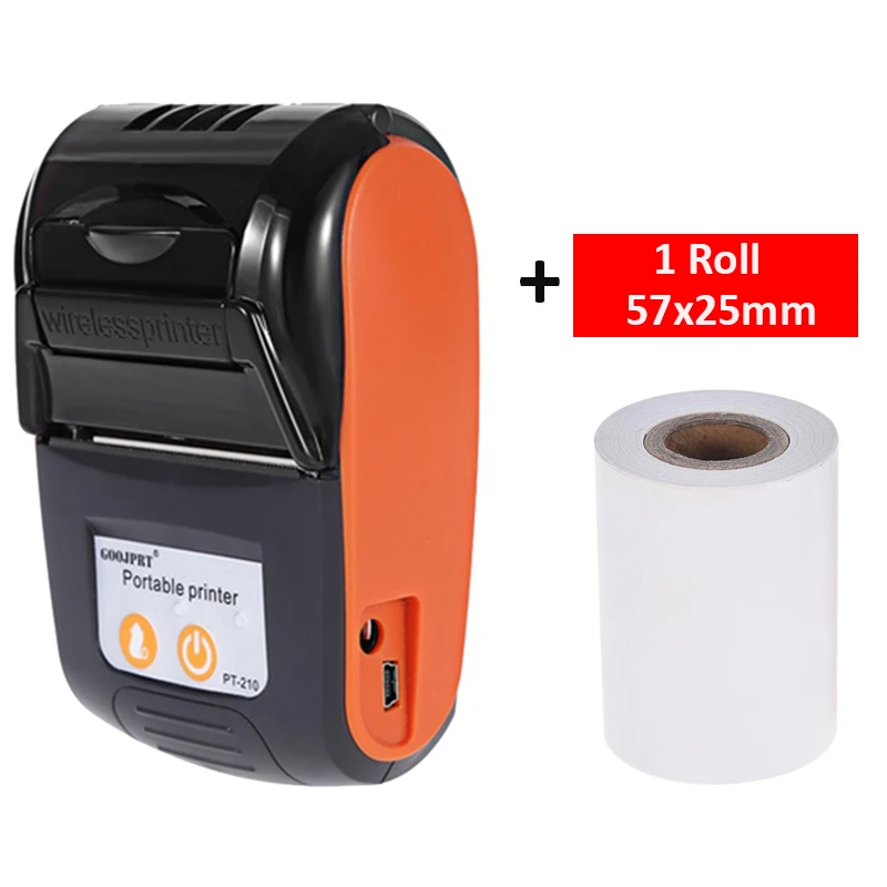 

GOOJPRT wireless mini 58mm bluetooth printer portable thermal receipt printer mobile phone for Android iOS Windows Pocket Bill