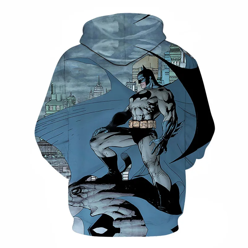 New DC superhero peripheral clothes Batman night wing same outerwear Hoodie casual. Sports 3D HoodieFor Men Holiday Daily Wear | Мужская